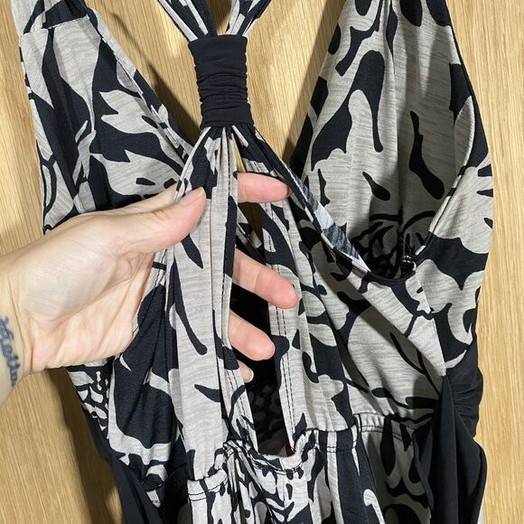 Vtg Y2K Babydoll Dress Handkerchief Hem Forest Fairy Halter Empire Waist Sz M - Picture 4 of 10